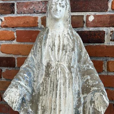 Mother Mary Cement Statue (See Description)