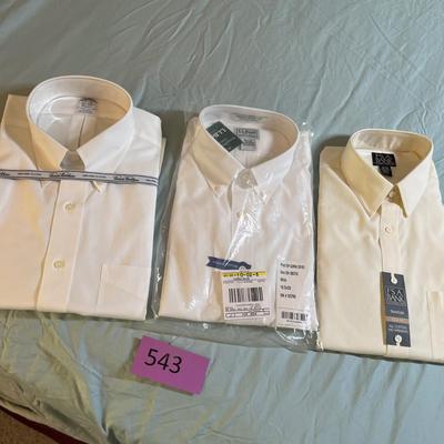 3 Men's White Shirts