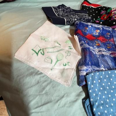 Lot of scarves & hankies
