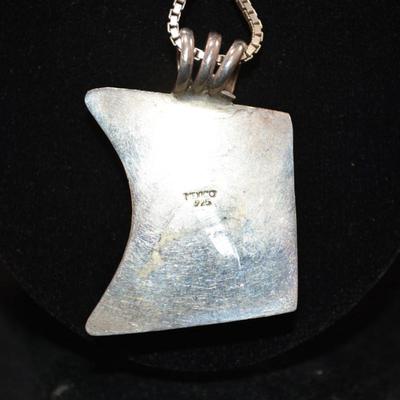 925 Sterling Fashion Necklace with 925 Matching Earrings 19.5" 39.7g