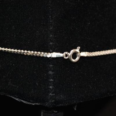 925 Sterling Braided Serpentine Necklace 18" 6.5g