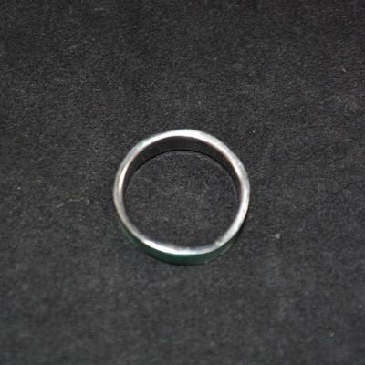 925 Sterling Blue + Green Abalone Inlay Ring Size 9.5 1.9g