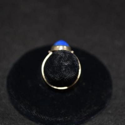 925 Sterling Sodalite Ring Size 6.5 1.7g