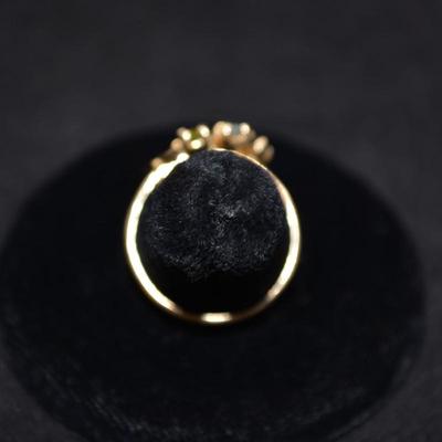 10k Gold Ring with Emerald and Sapphire Size 8.5 2.8g