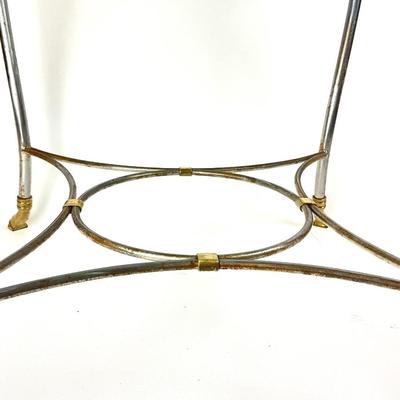 1087 Vintage Hollywood Regency LaBarge Glass Top Dining Table