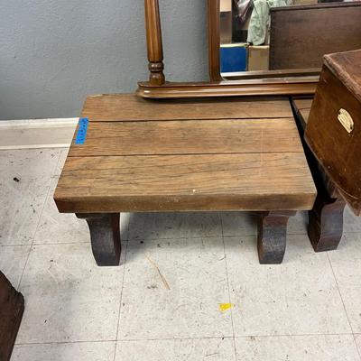 Antique French Cash register, Dresser mirror, wooden box