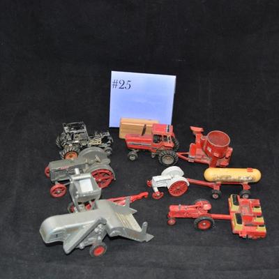 Lot of Vintage ERTL Case Farm Implement Toys