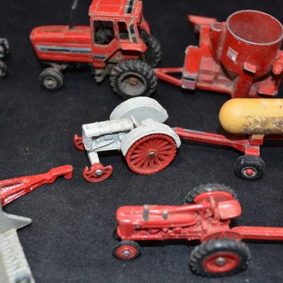 Lot of Vintage ERTL Case Farm Implement Toys