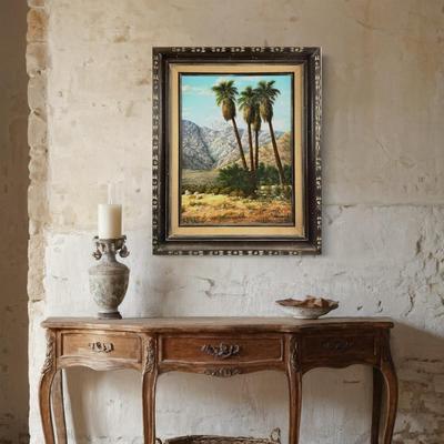 1090 Large Original Desert Landscape Painting by Karl Weidhofer (1920-2001) California
