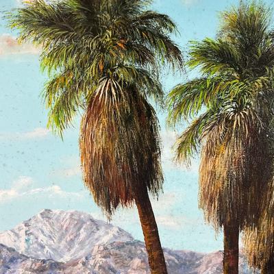 1090 Large Original Desert Landscape Painting by Karl Weidhofer (1920-2001) California