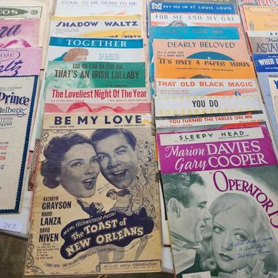 Lot of Sheet Music