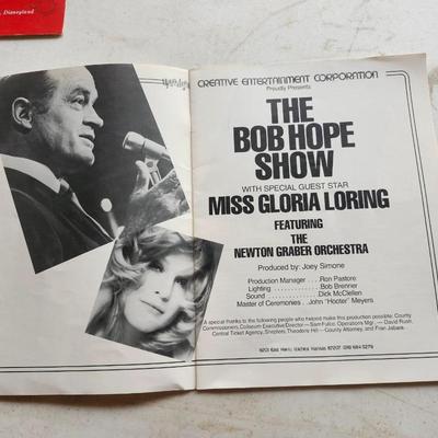Vintage Souvenir Book, Disneyland Wayne Newton, John Denver and Bob Hope