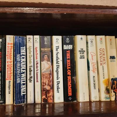 3 Full Shelves of Paperback Books