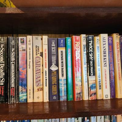 3 Full Shelves of Paperback Books