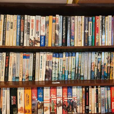 3 Full Shelves of Paperback Books
