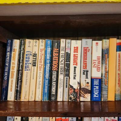 3 Full Shelves of Paperback Books