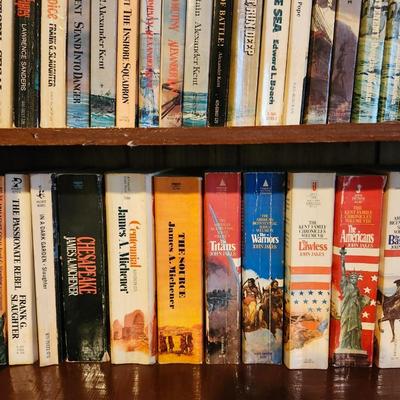 3 Full Shelves of Paperback Books