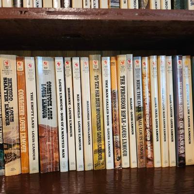 3 Full Shelves of Paperback Books