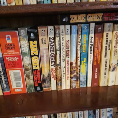 3 Full Shelves of Paperback Books