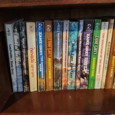 3 Full Shelves of Paperback Books