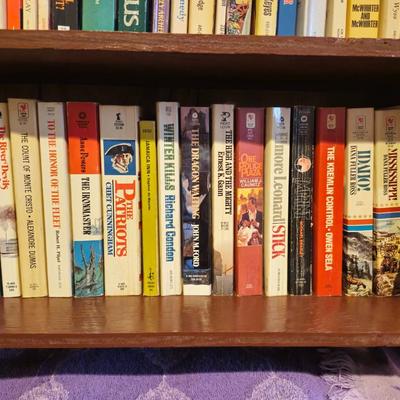 3 Full Shelves of Paperback Books