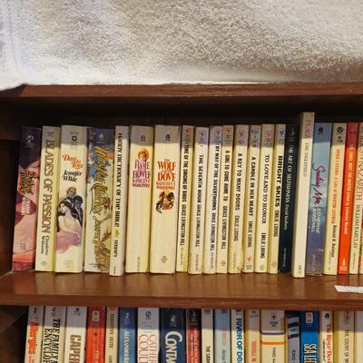 3 Full Shelves of Paperback Books