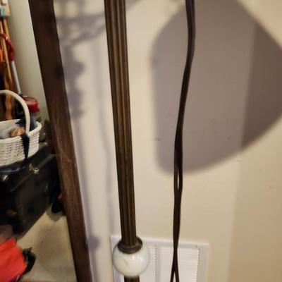 Vintage bridge lamp Art Deco or Victorian floor lamp cast iron