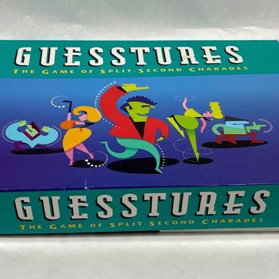 Guesstures game the game of split second Charades