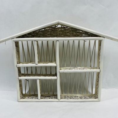 Wicker House Shaped Shelf