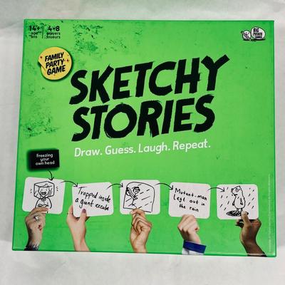 Sketchy Stories, A Party Game about Terrible Drawings and Ridiculous Guesses, for Teens and Adults