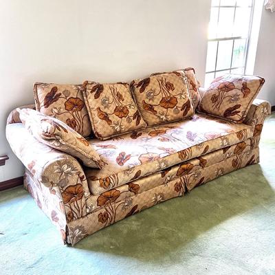 Vintage Sherrill Floral Sofa
