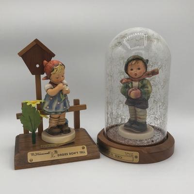LOT 19D: 1990s Goebel M.I. Hummel Goebel Collector's Club Special Edition Figurines w/ Display Stands - No 6 