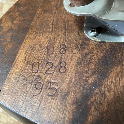 LOT 65B: Vintage Bent & Bros Wooden Bar Stools (2)