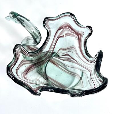 MCM Blown Glass Set - Swans and Bud Vase