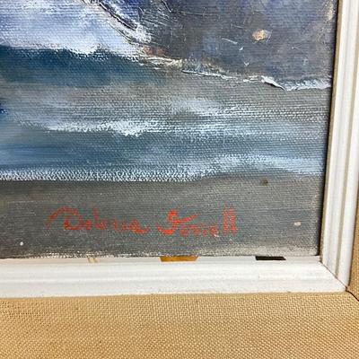 1091 Large Original Seascape Oil Painting by Delores Ferrell
