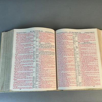 1096 Large Vintage HOLY BIBLE