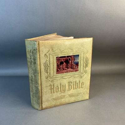 1096 Large Vintage HOLY BIBLE