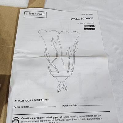 Three Allen & Roth Wall Sconces (B1-JS)
