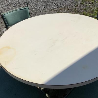 1097 Vintage Hollywood Regency Formica Top Table and Chairs