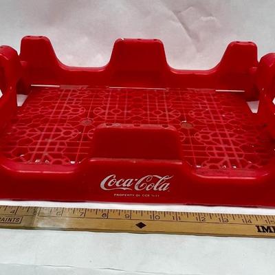 Vintage Coca-Cola Red Plastic Bottle Tray