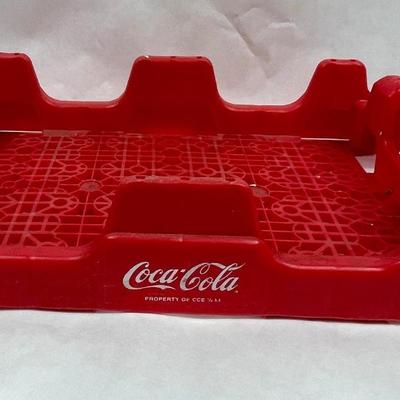 Vintage Coca-Cola Red Plastic Bottle Tray