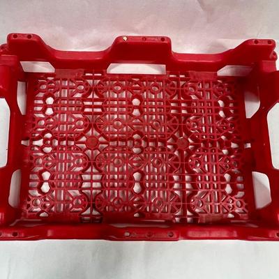 Vintage Coca-Cola Red Plastic Bottle Tray