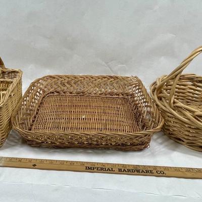 3 Wicker Baskets