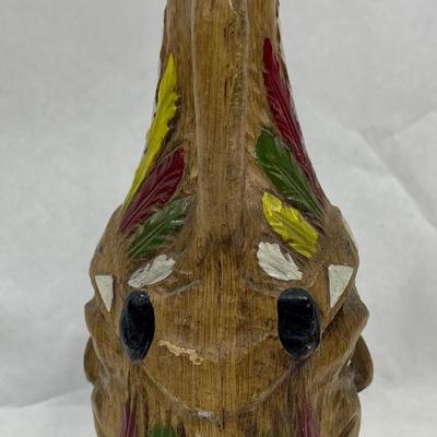 Native American Themed Casa Vento Faces of the World Decanter