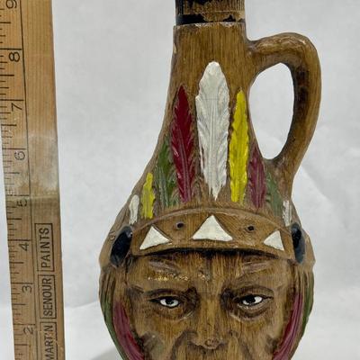 Native American Themed Casa Vento Faces of the World Decanter