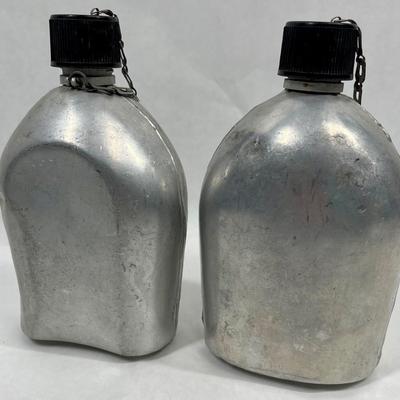 Vintage Aluminum Canteen Flask