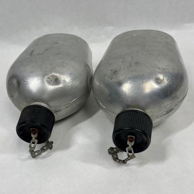 Vintage Aluminum Canteen Flask