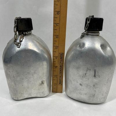 Vintage Aluminum Canteen Flask