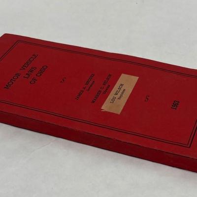 Book 1963 Motor Vehicle Laws of Ohio