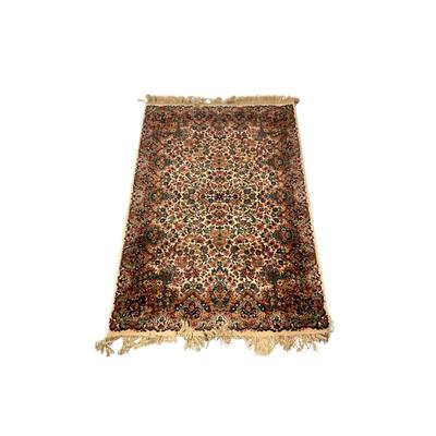 1100 Karastan Floral Kirman Wool Rug 4'3" x 6'